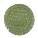 PLATO DE SITIO VERDE OLIVA 38 CM (EMC 35-6)