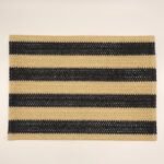 PLATO DE SITIO RAYAS NATURAL/BLACK  30*45 CM (EMC 32-12)