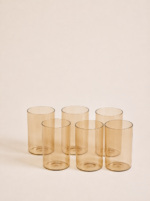 SET X 7. JARRA 1450 ML / 6 VASOS 280 ML VIDRIO AMBAR - Imagen 2