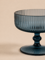 SET X 6 COMPOTERAS RAYAS LABRADAS AZUL (EMA 38-3) - Imagen 2