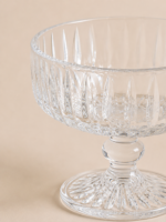 SET X 6 COMPOTERAS DE VIDRIO LABRADAS TRASPARENTE 12*10CM (18-31) - Imagen 2
