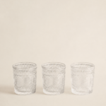 SET X 6 VASOS LABRADOS TRANSPARENTES 300ML (HE 03)