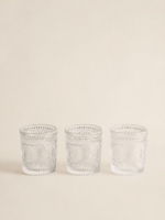SET X 6 VASOS LABRADOS TRANSPARENTES 300ML (HE 03)