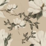 MANTEL TROPICAL MECÁNICO ESTAMPADO MAGNOLIAS 3 X 1,40 APROX