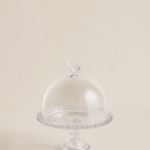 CAMPANA DE TORTA MINI DE VIDRIO BORDE CORAZON ANCHO 19,5*22 ALTO