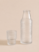 BOTELLA DE NOCHE 850ML / VASO 190ML PUNTOS TRANSPARENTE. - Imagen 2