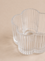 PACK X 6 COPETINEROS FLOR VIDRIO TRANSP  8*7*6 CM X 220 ML MEDIANO - Imagen 2