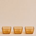 SET X 4 COPETINEROS AMBAR 8.5*5 CM (43-2-1)