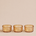 SET X 4 COPETINEROS AMBAR 9*5 CM (43-4-1)