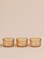SET X 4 COPETINEROS AMBAR 9*5 CM (43-4-1)