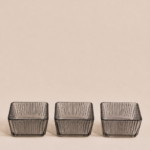 SET X 4 COPETINEROS GRIS  8.5*5 CM (43-1-2)