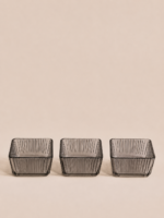 SET X 4 COPETINEROS GRIS  8.5*5 CM (43-1-2)