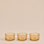 SET X 4 COPETINEROS AMBAR 9*5 CM (43-3-1)