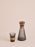 PACK X 5 / BOTELLA 1000ML 4 VASOS 240ML GRIS