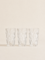 VASOS DE VIDRIO LABRADOS X 6 UNIDADES