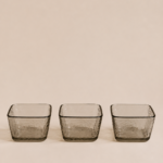 SET X 4 COPETINEROS GRIS 8.5*5 CM (43-2-2)