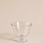 BOWLS CON PIE DE VIDRIO 20CM