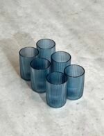 PACK X 6 VASOS LABRADOS RAYAS AZUL 430ML (EMA 38-1) - Imagen 2