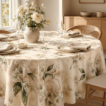 MANTEL TROPICAL MECANICO / PEONIAS VISON 3 X 1,40 APROX