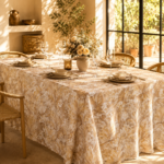 MANTEL TROPICAL MECÁNICO ESTAMPADO JARDIN DE OTOÑO 3 X 1,40 APROX