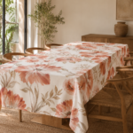MANTEL TROPICAL MECÁNICO ESTAMPADO ACUARELAS 3 X 1,40 APROX