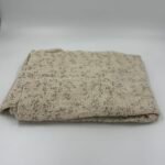 Manta gasa estampada Hojas Gris 2,20x1,20 aprox